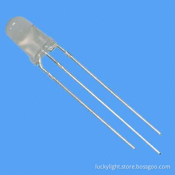 5mm Bi-color 3-pin LED Lamp, 590nm Yellow, 570nm Yellow Green